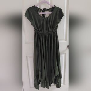 Elegant Olive Joyfolie Braelyn Girl's Dress